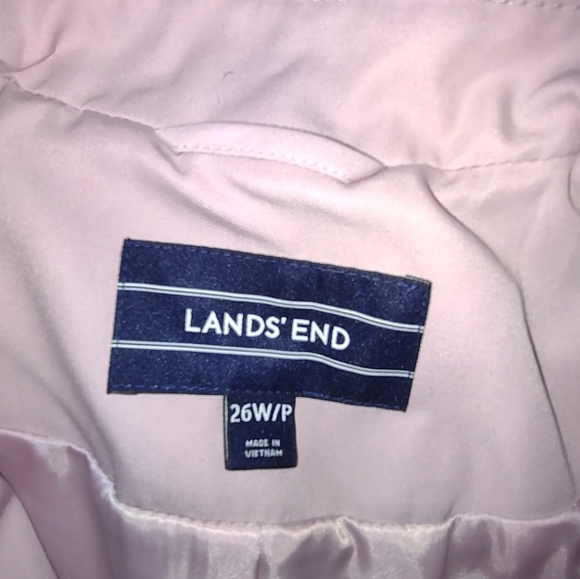 LANDS end pink trench coat - Picture 2 of 8